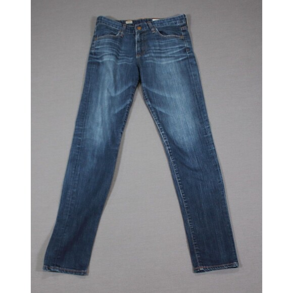 Adriano Goldschmied The Farrah High-Rise Skinny Jeans USA Made Womens Size 28R - Picture 1 of 13